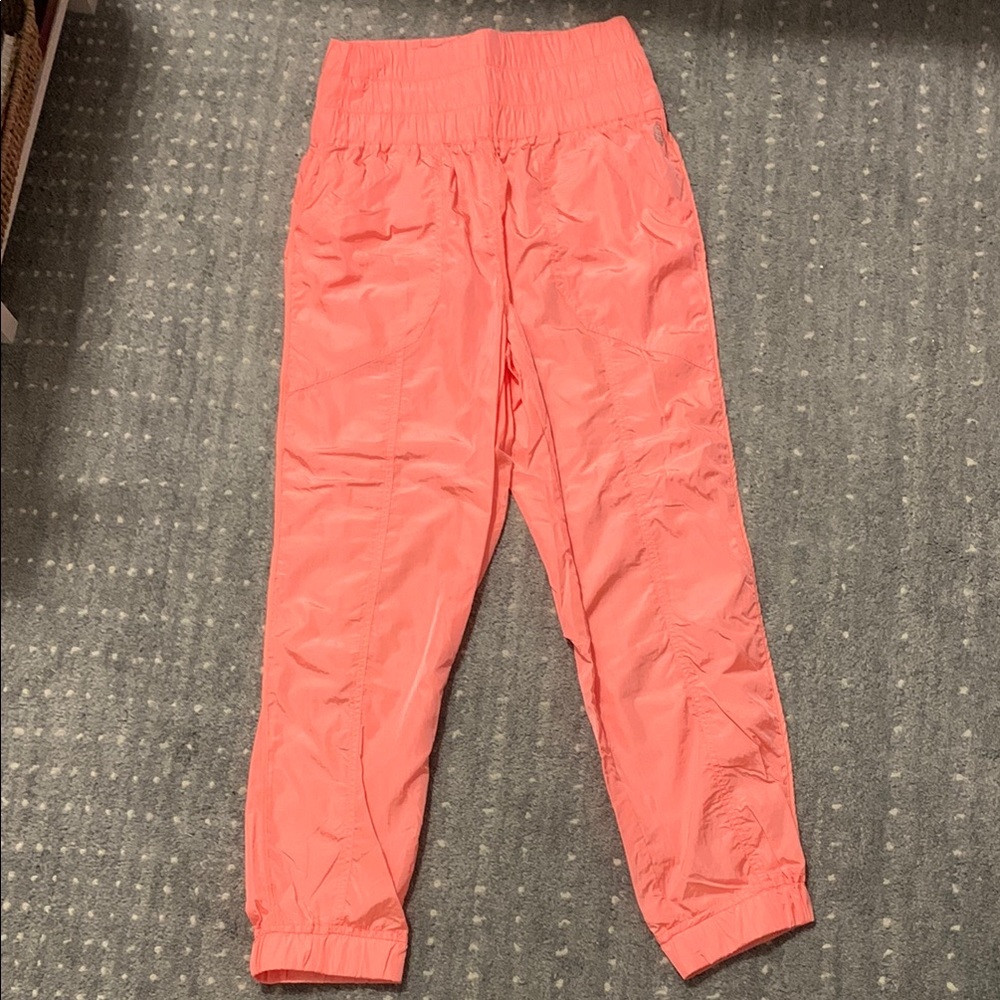 FP Movement by Free People Bright Coral Track Jogger  parachute Pants - Picture 6 of 7